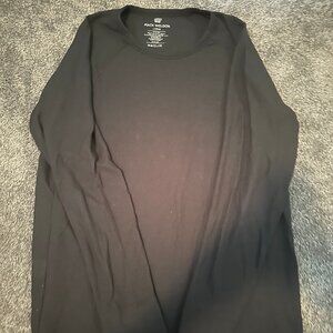 Mac Weldon WARMKNIT Waffle Long Sleeve Crew Black